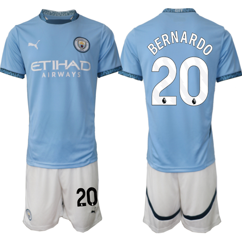 Men 2024-2025 Club Manchester City home blue #20 Soccer Jersey->manchester city jersey->Soccer Club Jersey